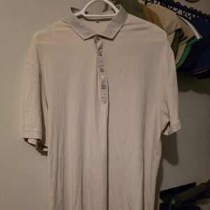 lululemon athletica Beige Polo Shirt